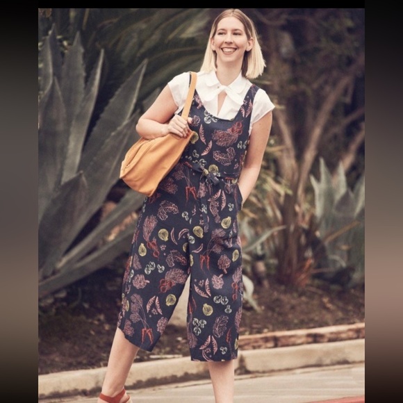 Modcloth Pants - ModCloth Elated All Over cropped Jumpsuit